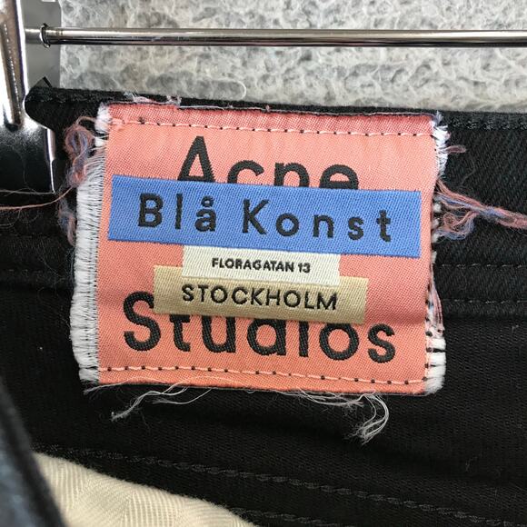 Acne Studios Jeans Mens 27 Denim Bla Konst Stockholm  black - Picture 3 of 11